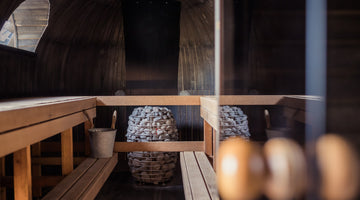 Indoor Sauna Room with HUUM Sauna Heater