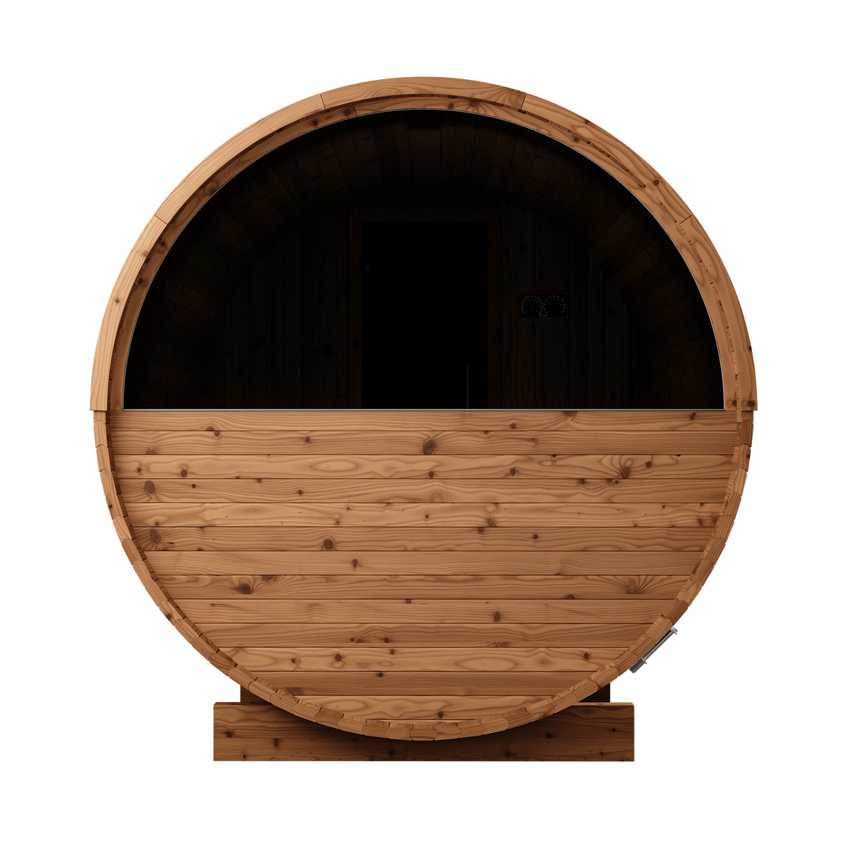 Thermory Barrel Sauna 60 DIY Kit with Porch and Window 4 Person Sauna