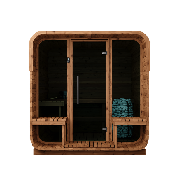 Thermory 6 Person Square Sauna No 41 DIY Kit with Terrace Thermally Modified Spruce Thermory Front_291dfded-1207-4aa2-8d31-08262e3be1c9.png