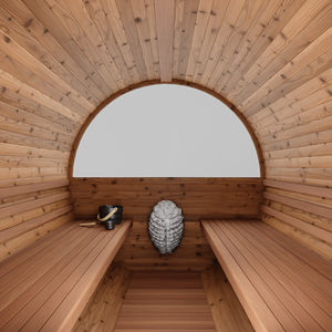 Thermory 8 Person Barrel Sauna No 84 DIY Kit with Window Thermally Modified Spruce Thermory Front_indoor_35b635c1-3ba4-472c-9464-6ab5e322fd39.png