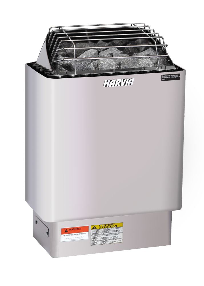 Harvia KIP60W Stainless Steel 6KW Ultimate Heater Package with