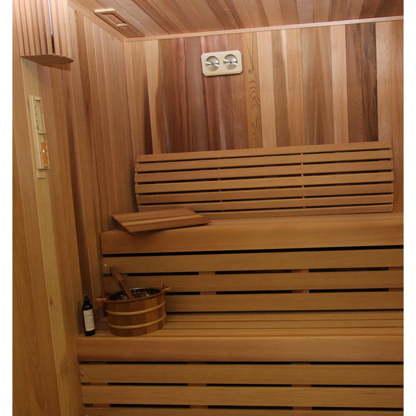 Finnish Sauna Builders 4' x 6' x 7' Pre-Cut Sauna Kit Option 1 / 7 Foot Tall / No Backrest,Option 1 / 7 Foot Tall / Backrest + $257.40,Option 1 / 8 Foot Tall + $283.80 / No Backrest,Option 1 / 8 Foot Tall + $283.80 / Backrest + $257.40,Option 2 / 7 Foot Tall / No Backrest,Option 2 / 7 Foot Tall / Backrest + $257.40,Option 2 / 8 Foot Tall + $283.80 / No Backrest,Option 2 / 8 Foot Tall + $283.80 / Backrest + $257.40,Option 3 / 7 Foot Tall / No Backrest,Option 3 / 7 Foot Tall / Backrest + $257.40,Option 3 / 8