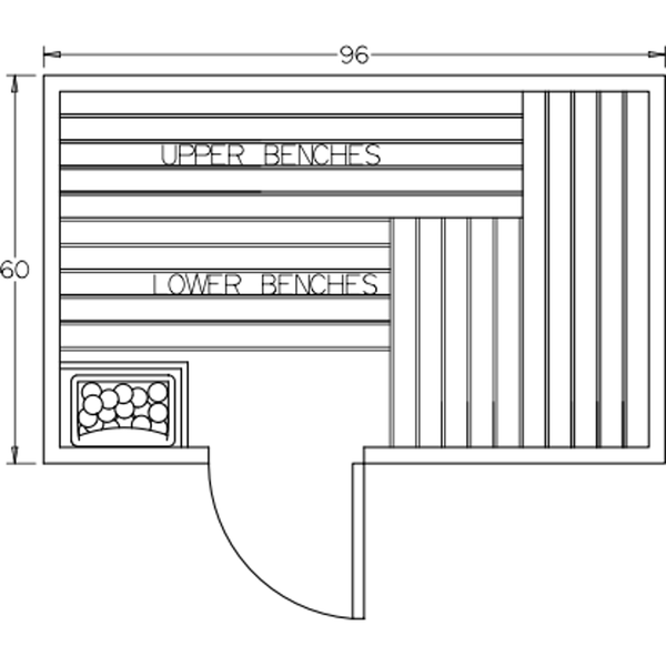 Finnish Sauna Builders 5' x 8' x 7' Pre-Built Indoor Sauna Kit Clear Cedar / Option 3 Finnish Sauna Builders ScreenShot2022-10-04at12.50.44PM.png