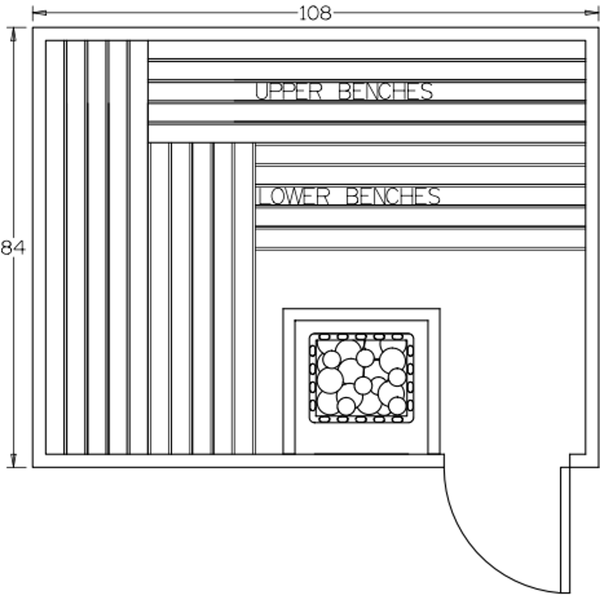 Finnish Sauna Builders 7' x 9' x 7' Pre-Built Indoor Sauna Kit Clear Cedar / Option 1 Finnish Sauna Builders ScreenShot2022-10-04at4.46.11PM.png