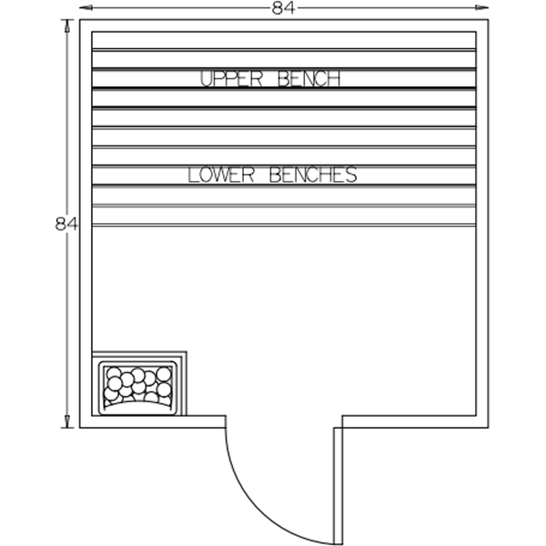 Finnish Sauna Builders 7' x 7' x 7' Pre-Built Outdoor Sauna Kit with A-Frame Cedar Shake Roof Option 3 Finnish Sauna Builders ScreenShot2022-10-11at2.25.58PM.png