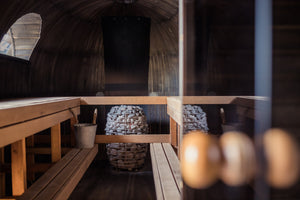 Indoor Sauna Room with HUUM Sauna Heater