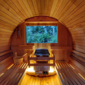 4 Person Barrel Saunas