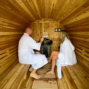 Almost Heaven Huntington 6 Person Canopy Barrel Sauna - photo 5