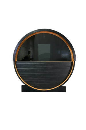 Thermory 2 Person Barrel Sauna No 54 DIY Kit with Window Thermally Modified Spruce,Thermally Modified Spruce - Ignite Thermory 2023-08-02-Barrel-Sauna-Ignite-No54-Freestanding-VMS-05.png