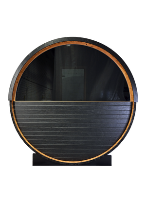 Thermory 6 Person Barrel Sauna No 62 DIY Kit with Window Thermally Modified Spruce,Thermally Modified Spruce - Ignite Thermory 2023-08-02-Barrel-Sauna-Ignite-No62-Freestanding-VMS-04-Cutout_5b08b6fe-f505-4d1a-93eb-f5b5ff918306.png