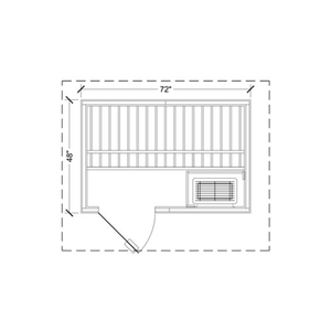 Finnleo Euro 4x6 (4' x 6' x 88", floor incl.) Outdoor Sauna