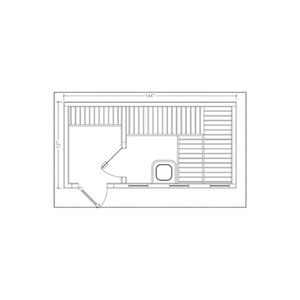 Finnleo Euro 6x12 + Changing Room (6' x 12' x 91", no floor) Outdoor Sauna