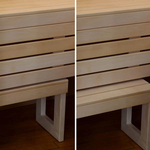 Almost Heaven Hillsboro 2 Person Indoor Sauna Element Series - Nordic Spruce Almost Heaven Sauna Accessories_Hillsboro_Bench_1_2_1.webp