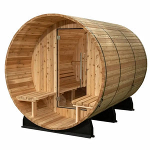 Almost Heaven Fairmont 4 Person Canopy Barrel Sauna