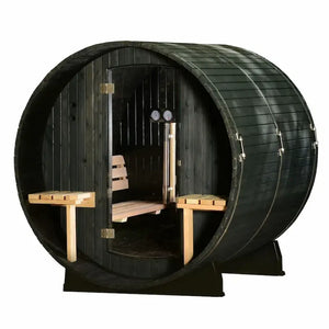 Almost Heaven Fairmont 4 Person Canopy Barrel Sauna