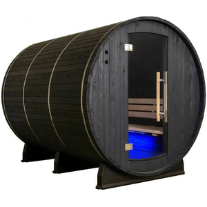 Almost Heaven Salem 2 Person Classic Barrel Sauna Rustic Cedar,Onyx - Stained Southern Pine Almost Heaven Sauna Almost_Heaven_Salem_2_Person_Classic_Barrel_Sauna01.webp