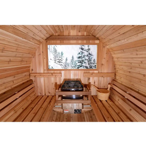 Almost Heaven Salem 2 Person Classic Barrel Sauna Rustic Cedar,Onyx - Stained Southern Pine Almost Heaven Sauna Almost_Heaven_Salem_2_Person_Classic_Barrel_Sauna03.webp