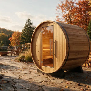 Almost Heaven Salem 2 Person Classic Barrel Sauna