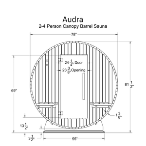 Almost Heaven Audra 4 Person Canopy Barrel Sauna - photo 10
