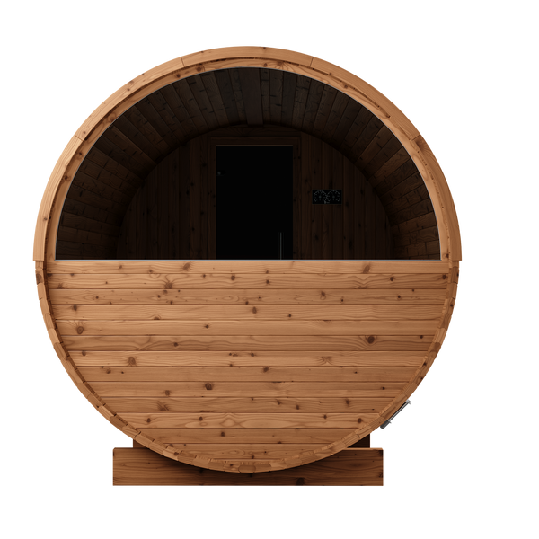 Thermory 8 Person Barrel Sauna No 84 DIY Kit with Window Thermally Modified Spruce Thermory Back_1cc155b0-8523-49ed-b14f-a136659661d9.png