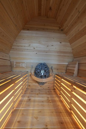 Finnish Sauna Builders Pod Sauna Knotty White Cedar / 7 ft Wide x 7 ft High x 6 ft Long,Knotty White Cedar / 7 ft Wide x 7 ft High x 7 ft Long,Knotty White Cedar / 7 ft Wide x 7 ft High x 8 ft Long,Knotty White Cedar / 7 ft Wide x 7 ft High x 9 ft Long,Knotty White Cedar / 7 ft Wide x 7 ft High x 10 ft Long,Knotty Red Cedar / 7 ft Wide x 7 ft High x 6 ft Long,Knotty Red Cedar / 7 ft Wide x 7 ft High x 7 ft Long,Knotty Red Cedar / 7 ft Wide x 7 ft High x 8 ft Long,Knotty Red Cedar / 7 ft Wide x 7 ft High x 9