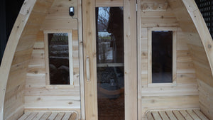 Finnish Sauna Builders Pod Sauna Knotty White Cedar / 7 ft Wide x 7 ft High x 6 ft Long,Knotty White Cedar / 7 ft Wide x 7 ft High x 7 ft Long,Knotty White Cedar / 7 ft Wide x 7 ft High x 8 ft Long,Knotty White Cedar / 7 ft Wide x 7 ft High x 9 ft Long,Knotty White Cedar / 7 ft Wide x 7 ft High x 10 ft Long,Knotty Red Cedar / 7 ft Wide x 7 ft High x 6 ft Long,Knotty Red Cedar / 7 ft Wide x 7 ft High x 7 ft Long,Knotty Red Cedar / 7 ft Wide x 7 ft High x 8 ft Long,Knotty Red Cedar / 7 ft Wide x 7 ft High x 9