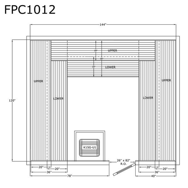 Finlandia Sauna 10' x 12' x 7' Pre-Cut Sauna Kit Standard Option / 7 Foot Tall / No Backrest,Standard Option / 7 Foot Tall / Backrest + $514.80,Standard Option / 8 Foot Tall + $624.36 / No Backrest,Standard Option / 8 Foot Tall + $624.36 / Backrest + $514.80 Finlandia Sauna FPC1012.png