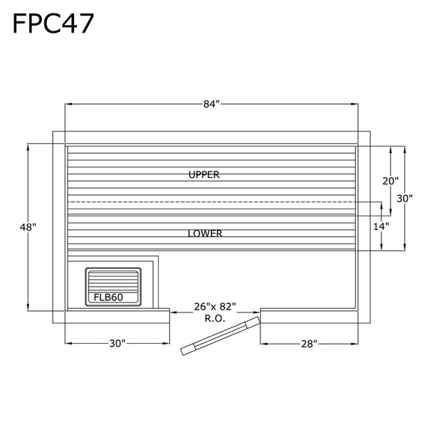 Finlandia Sauna 4' x 7' x 7' Pre-Cut Sauna Kit Standard Option / 7 Foot Tall / No Backrest,Standard Option / 7 Foot Tall / Backrest - $300.30,Standard Option / 8 Foot Tall - $312.18 / No Backrest,Standard Option / 8 Foot Tall - $312.18 / Backrest - $300.30 Finlandia Sauna FPC47.png