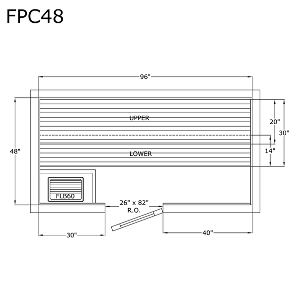 Finlandia Sauna 4' x 8' x 7' Pre-Cut Sauna Kit Standard Option / 7 Foot Tall / No Backrest,Standard Option / 7 Foot Tall / Backrest - $343.20,Standard Option / 7 Foot Tall / Backrest & Skirts + $1303.20,Standard Option / 8 Foot Tall + $340.56 / No Backrest,Standard Option / 8 Foot Tall + $340.56 / Backrest - $343.20,Standard Option / 8 Foot Tall + $340.56 / Backrest & Skirts + $1303.20 Finlandia Sauna FPC48.png
