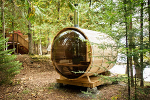 Finnish Sauna Builders - Panoramic Barrel Sauna