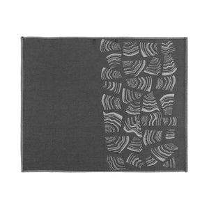 Finnleo Sauna Seat Covers Linen, Kenno (20" x 23.5"),Linen, Pino, Black (20" x 23.5") Finnleo FinnleoSeatCoverLinenPinoBlack01.webp