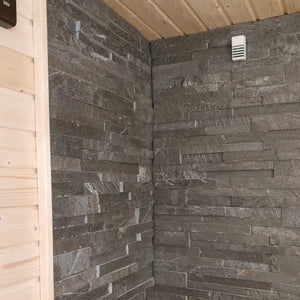Finnleo Stone, Charcoal, 6'x24', decorative wall stone for behind heaters (price per each)