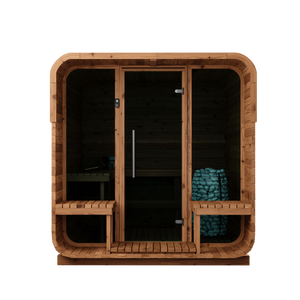 Thermory 6 Person Square Sauna No 41 DIY Kit with Terrace Thermally Modified Spruce Thermory Front_291dfded-1207-4aa2-8d31-08262e3be1c9.png