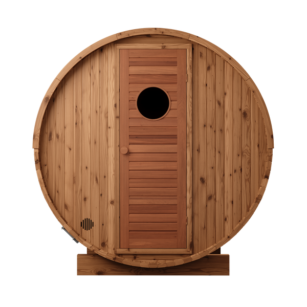 Thermory 4 Person Barrel Sauna No 81 DIY Kit with Changing Room