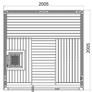 Harvia Fuji Luxury 3-6 Person | With Virta 9KW Heater Oak Harvia Fuji-5-Large-1.png