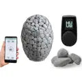 Heater Options HUUM DROP 4.5kW Ultimate Package with Stones and Black UKU Wifi Control,HUUM DROP 6kW Ultimate Package with Stones and Black UKU Wifi Control,HUUM DROP 9kW Ultimate Package with Stones and Black UKU Wifi Control Finnish Sauna Builders HUUM_Drop_set.webp