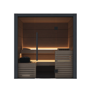 Harvia Fuji Luxury 2-4 Person | With Virta 8KW Heater Oak Harvia HarviaFujiSaunaCabin-Small_2.webp