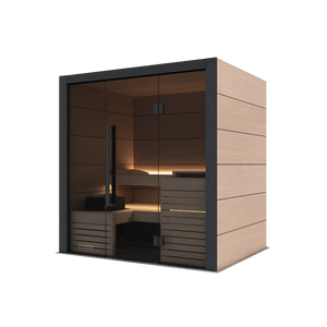 Harvia Fuji Luxury 2-4 Person | With Virta 8KW Heater Oak Harvia HarviaFujiSaunaCabin-Small_3.webp