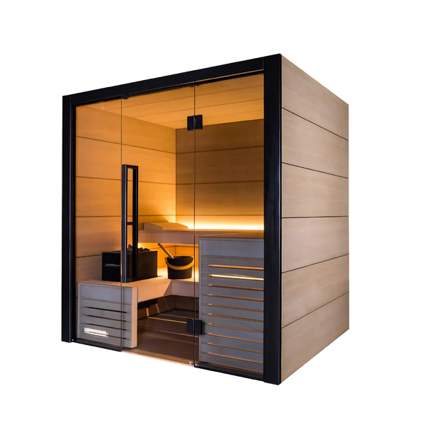Harvia Fuji Luxury 2-4 Person | With Virta 8KW Heater Oak Harvia HarviaFujiSaunaCabin-Small.webp