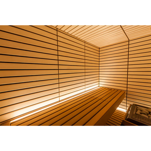 Harvia Lindea View Luxury 4-6 Person | Thermo Wood Reversible Sauna | With Virta 9KW Heater