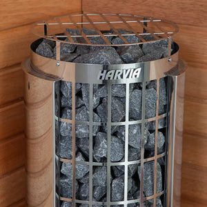 Harvia Cilindro PC60E Stainless Steel 6KW Sauna Heater (141-294CF) Cilindro Just Heater / 240V 1-Phase,Cilindro Heater + Control + Stones / 240V 1-Phase,Cilindro Heater + Control + Stones + Fenix Upgrade / 240V 1-Phase Harvia Harvia_Cilindro_6KW_05.webp