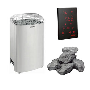 Harvia Club 15KW Ultimate Sauna Heater with Digital WiFi Control and Sauna Stones 240V 1PH,208V 3PH Harvia Harvia_Club_Package.webp