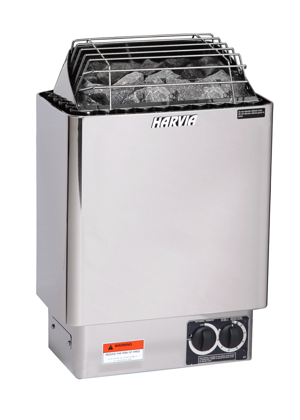Harvia KIP80B Stainless Steel 8KW Sauna Heater with Built-in Control JH80B2401 (250-425cf)