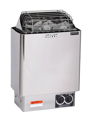 Heater Harvia KIP80B Stainless Steel 8KW Sauna Heater with Built-in Control JH80B2401 (250-425cf) - 240V 1PH Finnish Sauna Builders Harvia_KIP-USA_steel_png.webp