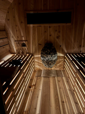 Finnish Sauna Builders Barrel Sauna Knotty White Cedar / 7 ft Wide x 7 ft High x 6 ft Long,Knotty White Cedar / 7 ft Wide x 7 ft High x 7 ft Long,Knotty White Cedar / 7 ft Wide x 7 ft High x 8 ft Long,Knotty White Cedar / 7 ft Wide x 7 ft High x 9 ft Long,Knotty White Cedar / 7 ft Wide x 7 ft High x 10 ft Long,Knotty Red Cedar / 7 ft Wide x 7 ft High x 6 ft Long,Knotty Red Cedar / 7 ft Wide x 7 ft High x 7 ft Long,Knotty Red Cedar / 7 ft Wide x 7 ft High x 8 ft Long,Knotty Red Cedar / 7 ft Wide x 7 ft High 