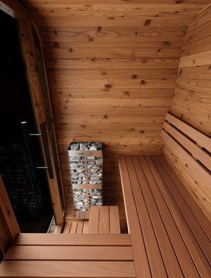 Thermory 2 Person Square Sauna No 45 DIY Kit Thermory Indoor_side_bench1-1463x2048.webp