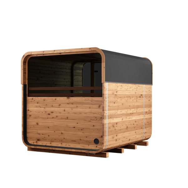 Thermory 6 Person Square Sauna No 40 DIY Kit with Terrace and Window Thermally Modified Spruce Thermory Left_2e647537-aba8-4ec4-8395-f3e007549635.png