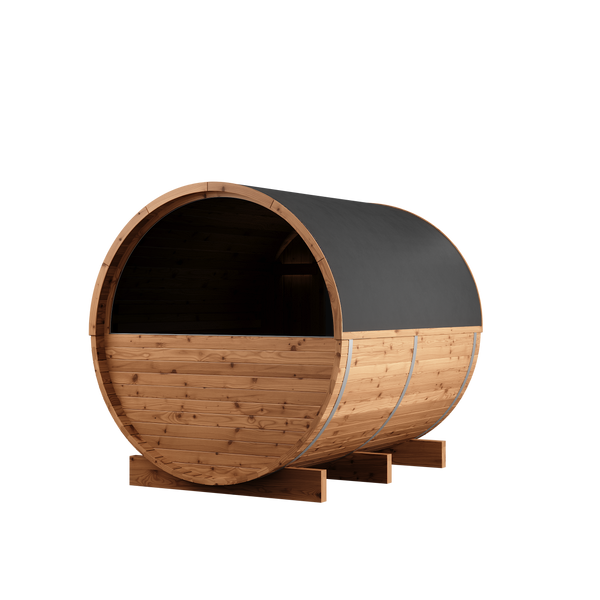 Thermory 6 Person Barrel Sauna No 50 DIY Kit with Window Thermally Modified Spruce Thermory Left_PVC_8862f50c-1ed1-4a5f-943c-b8656bf29f08.png
