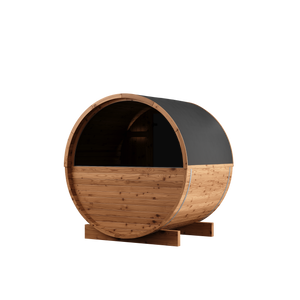Thermory 2 Person Barrel Sauna No 54 DIY Kit with Window Thermally Modified Spruce,Thermally Modified Spruce - Ignite Thermory Left_pvc.png