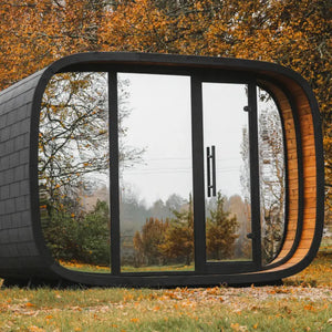 Leil Round Cube Double Outdoor Sauna
